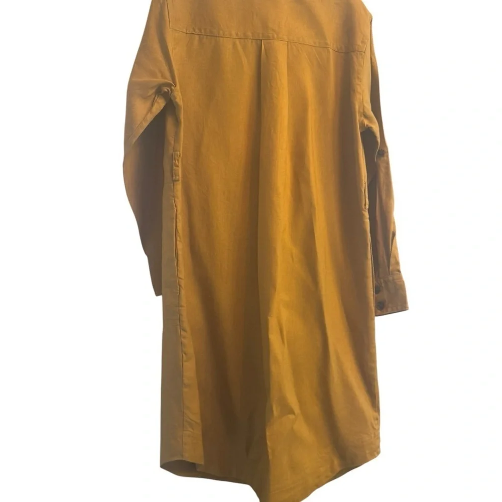 BR Heritage Scout Dress Mustard Button-Up  Dress - Picture 3 of 5